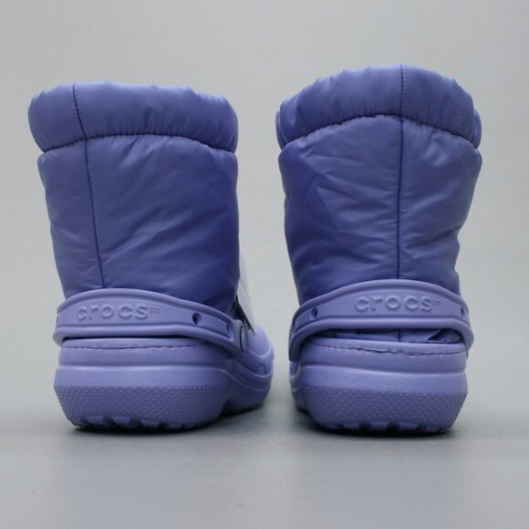 Crocs Ladies 10 Classic Lined Neo Puff Digital Violet Winter Boots - 206630-5PY - Picture 3 of 11